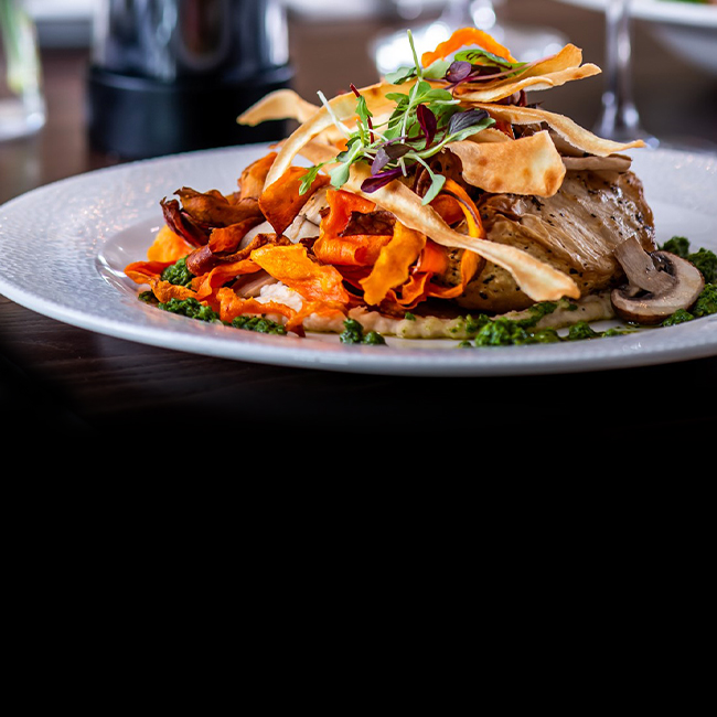 Vegan menu at The Bell