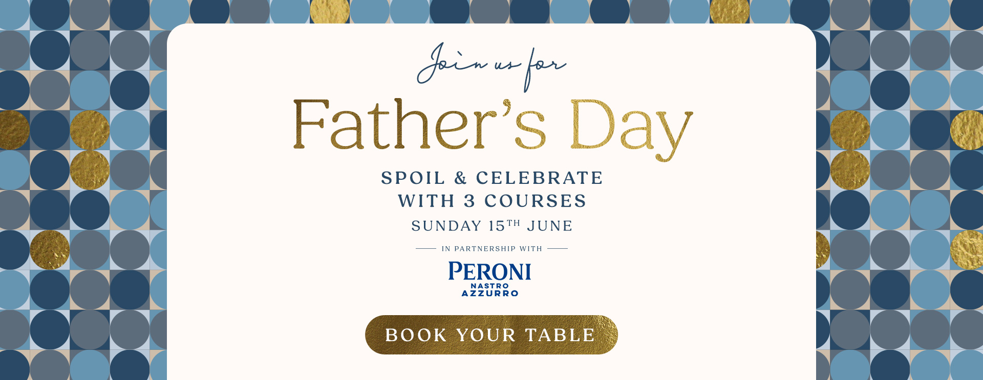 Father’s Day menu Aylesbury